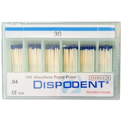 Бумажные штифты Dispodent 04 №30, (100шт), Dispodent / Вьетнам